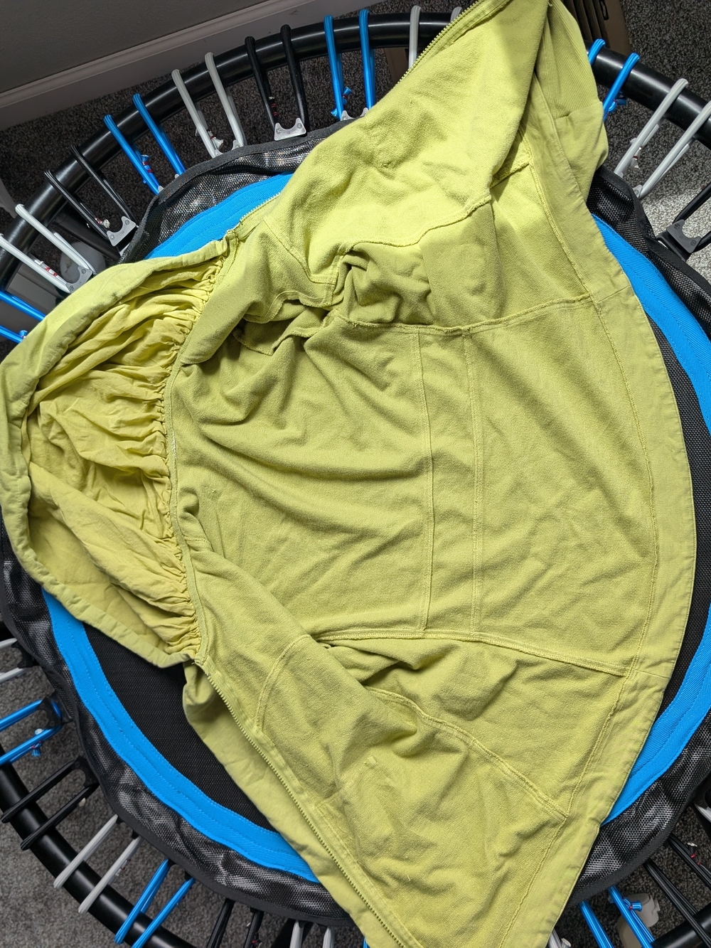 Prairie Underground Short Cloak Hoodie Lime Green - Picture 6 of 9